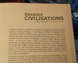 Livre les Grandes Civilisations