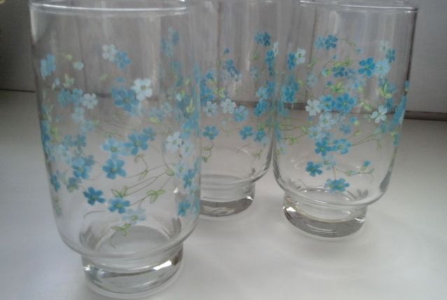 3 verres vintage