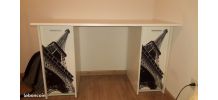 Bureau avec 2 caissons de rangement