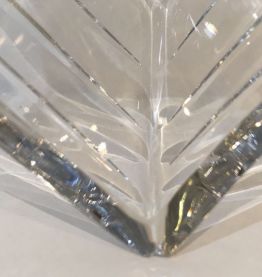 Coupelle en cristal en forme de coeur