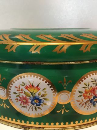 Boite ronde en métal vintage