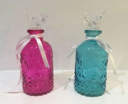 Flacons vintage de couleur 