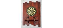 jeu de fléchettes avec cadre en bois
