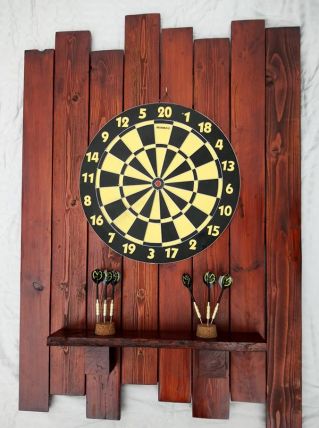 jeu de fléchettes avec cadre en bois