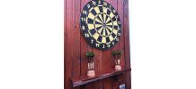 jeu de fléchettes avec cadre en bois