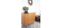 Commode vintage scandinave des années 60 pieds compas