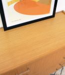 Commode vintage scandinave des années 60 pieds compas