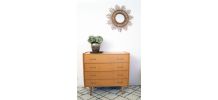 Commode vintage scandinave des années 60 pieds compas