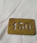 Lot de 3 plaques d hôtel en laiton