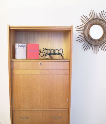 Secrétaire bureau vintage  scandinave 50's