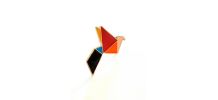 Pin's broche colombe origami