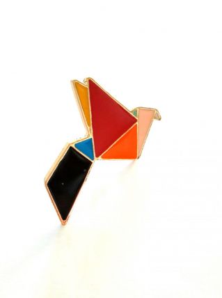 Pin's broche colombe origami