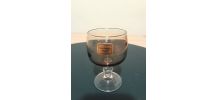 6 verres  liqueur brun gris fumé,  luminarc - VINTAGE