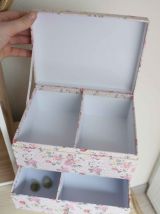 boîte à bijoux à fleurs