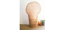 Grand fauteuil Emmanuelle rotin vintage