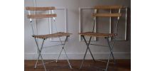 Deux chaises pliantes de jardin 
