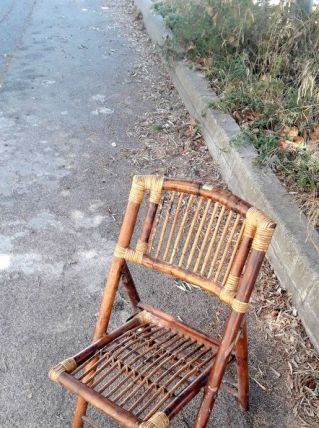chaise bambou 