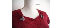 Robe bois de rose vintage 40's