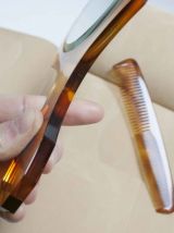 miroir et peigne Arpin dans étui 