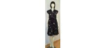 Robe vintage 70ies imprimé choc pour fille chic taille 36-38-40 
