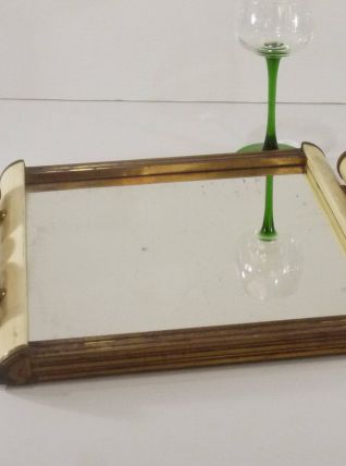 Plateau miroir art déco des Années 1930