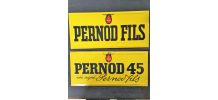2 ancienne tôle publicitaire Apéritif PERNOD FILS