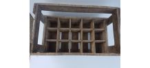 Casier à bouteilles vintage en bois