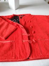 Toute simple Veste Fillette 6-7 ans Fait Main Vintage 80'S