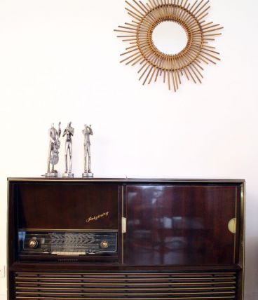 Meuble enfilade radio vintage années 50 