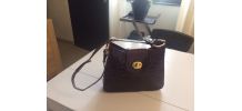 SUPERBE SAC CROCO BORDEAUX femme