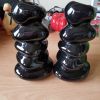 2 vases noirs 