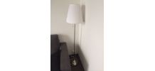 Lampadaire salon blanc + ampoule neuve