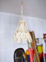 Suspension en Macramé années 60
