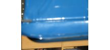 Porte ustensile en tôle bleu 50 cm X 35 cm, porte louche, ac