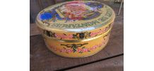 Boite ronde en métal " Mazet de Montargis, Véritable praslin