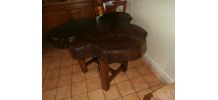 Table en orme massif