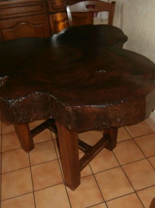 Table en orme massif