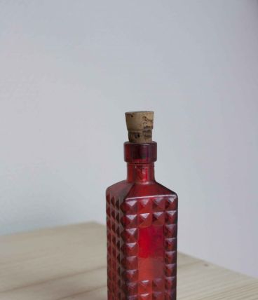bouteille miniature rouge bouchon liège