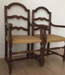 Deux chaises / fauteuils vintage rare