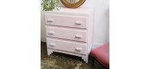 Commode vintage rose poudré