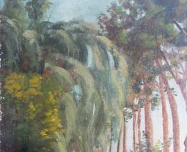 Huile sur toile ancienne 