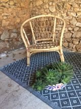 Lot de 2 fauteuils en rotin