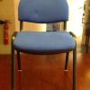 Lot de 8 chaises tissu bleu