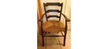 Fauteuil bois ancien