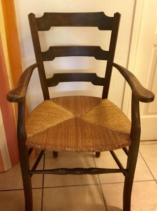 Fauteuil bois ancien