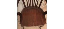 Fauteuil stylé tout bois