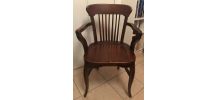 Fauteuil stylé tout bois