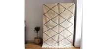 Grand tapis Beni ouarain tissé main au Maroc (2M50 sur 1M80)