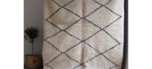 Grand tapis Beni ouarain tissé main au Maroc (2M50 sur 1M80)