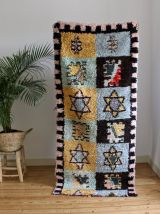 Tapis azilal vintage en laine